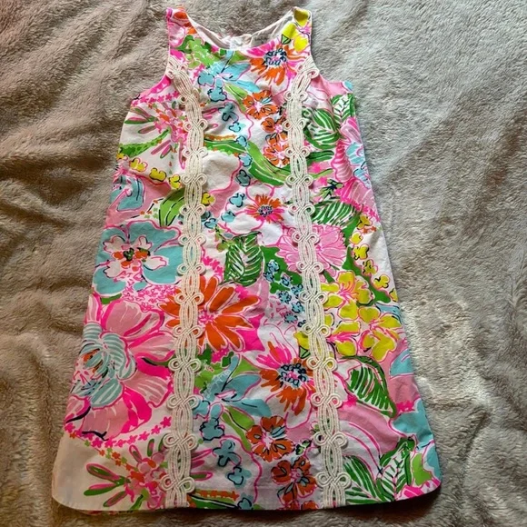 Lilly Pulitzer for Target Floral Kids Dress - Pink, Green, Blue - Picture 2 of 2